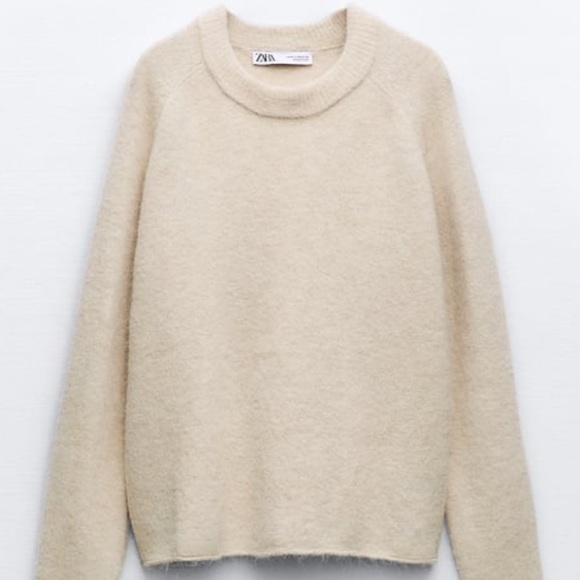 ALPACA AND WOOL BLEND KNIT SWEATER - Picture 1 of 1